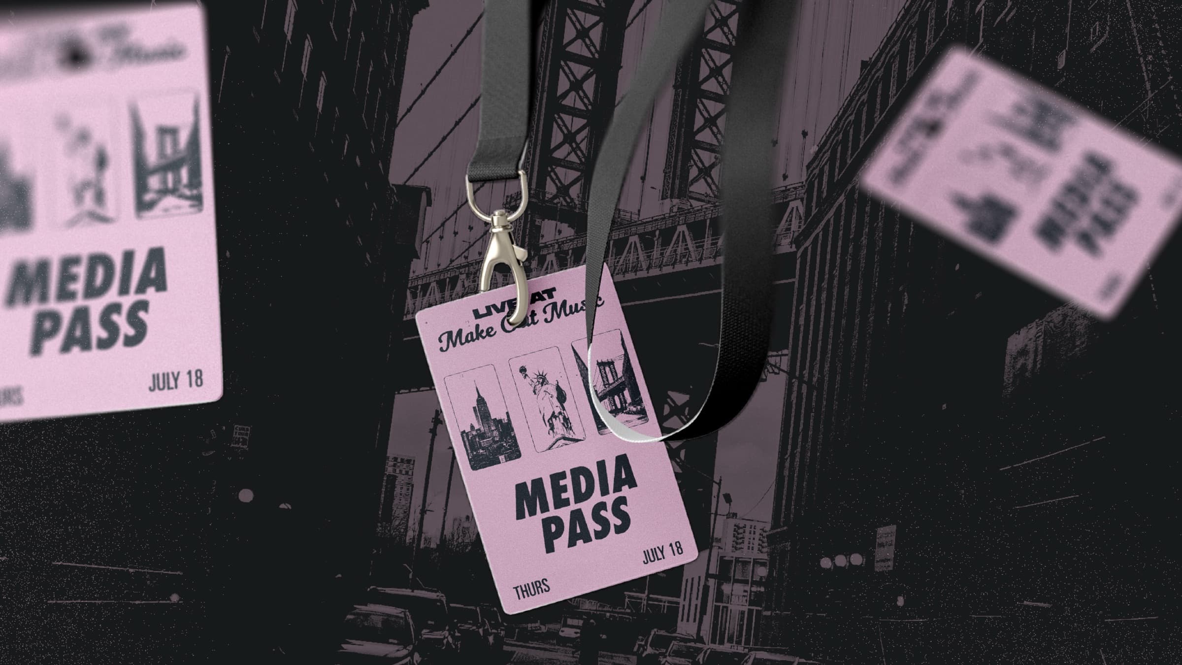 Media Pass lanyard