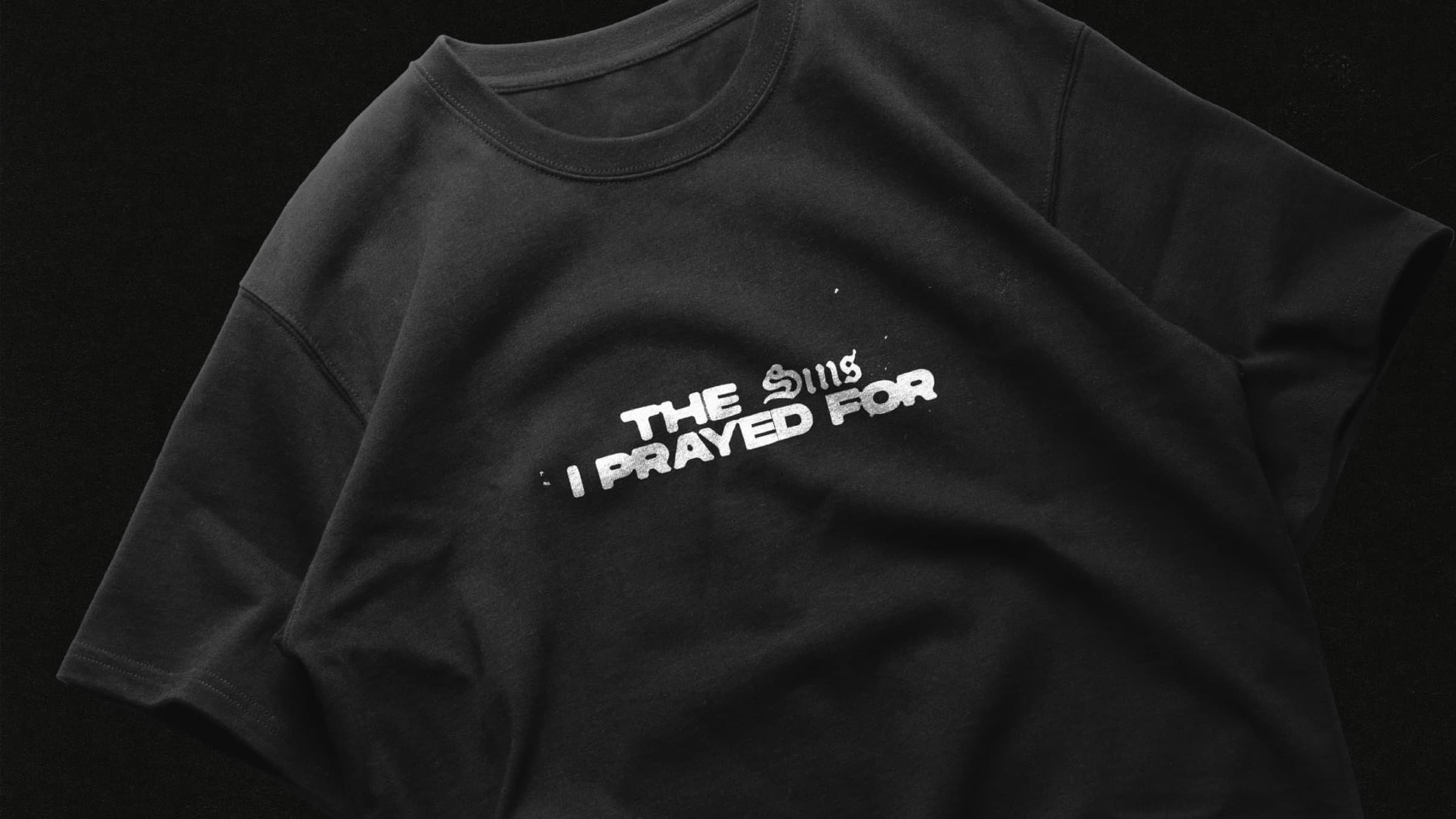 T-shirt front · wordmark